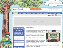Tablet Screenshot of fairfieldchildcare.com